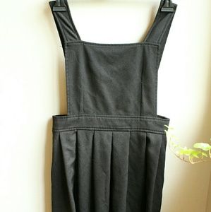 Black overalls skirt